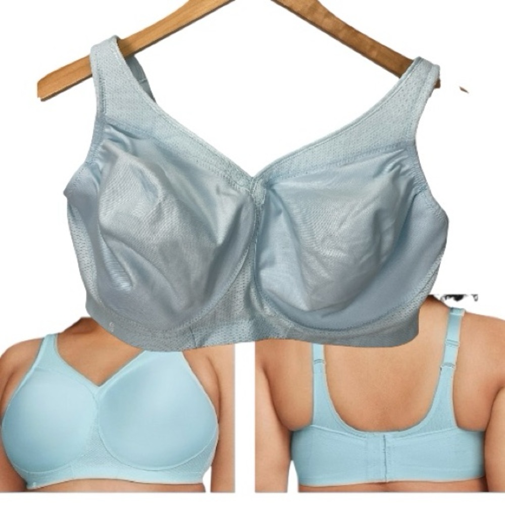 Glamorise MagicLift Seamless Sports Bra 1006 Frosted Aqua 40DD